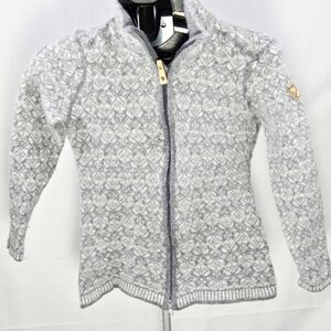 Fjallraven 100% Wool Cottagecore Nordic Full Zip Jacket, Large